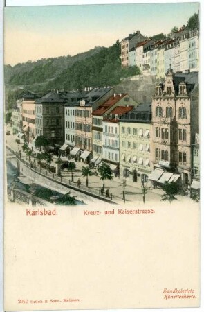 Karlsbad. Kreuzstraße und Kaiserstraße