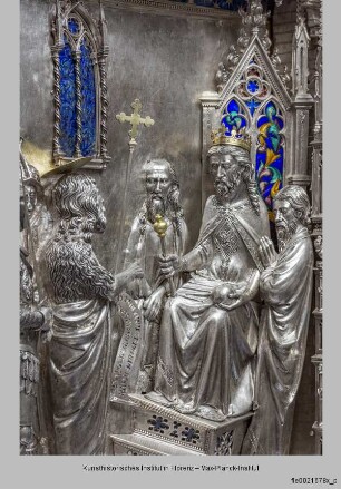 Silberaltar: Johannes der Täufer predigt vor Herodes