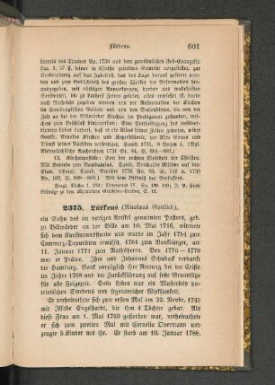 2375. Lütkens (Nicolaus Gottlieb).