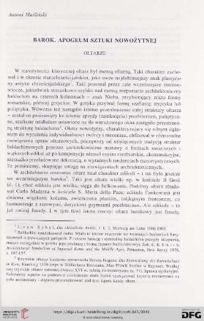 Barok. Apogeum sztuki nowożytnej. Ołtarze