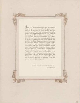 Widmungstext von Louis Prieur, sen.
