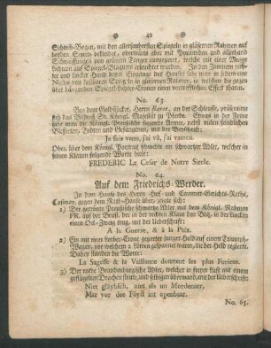 No. 64. - No. 66. Auf dem Friedrichs-Werder