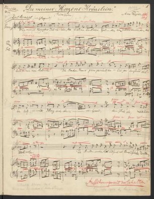 Du meines Herzens Krönelein; V, pf; RWV 76,1; op. 76,1