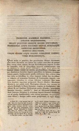Oratio in principis serenissimi Caroli Augusti, magni ducis Saxoniae, Vimariensium atque Isenacensium principis ... solemnibus regni semisaecularibus ... habita