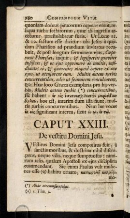 280-291, Caput XXIII - XXV