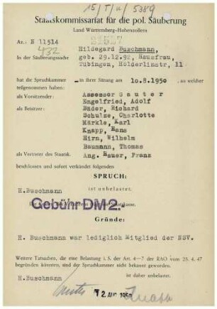 Buschmann, Hildegard