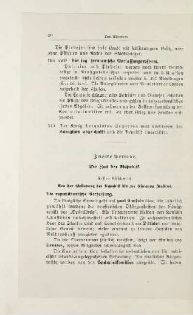 Zweite Periode. Die Zeit der Republik