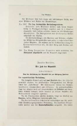 Zweite Periode. Die Zeit der Republik