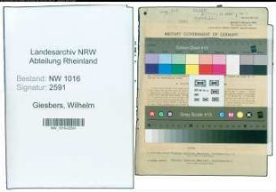 Entnazifizierung Wilhelm Giesbers , geb. 19.05.1894 (Kaufmannsgehilfe)