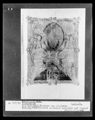 Missale aus Saint-Denis — Initialen S und E, Folio 15 recto