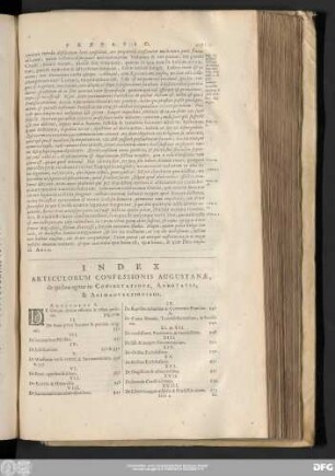 Index Articulorum Confessionis Augustanae, de quibus agitur in Consultatione, Annotatis, & Animadversiones.