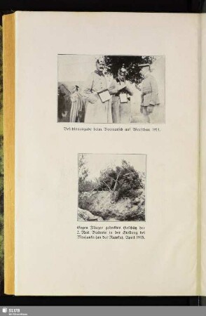 Befehlsausgabe beim Vormarsch auf Warschau 1914