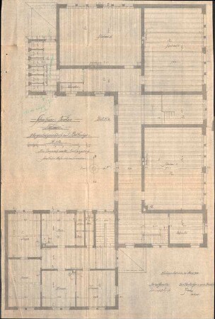 Schulhausneubau Hofweier; Grundriss Obergeschoss