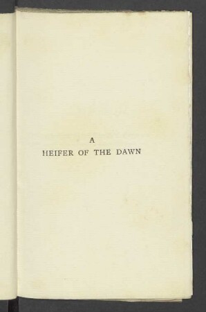 A Heifer of the Dawn