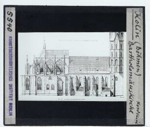Kolin, St. Bartholomäus : Aufriss von N