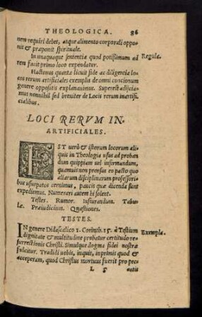 Loci Rerum Inartificiales