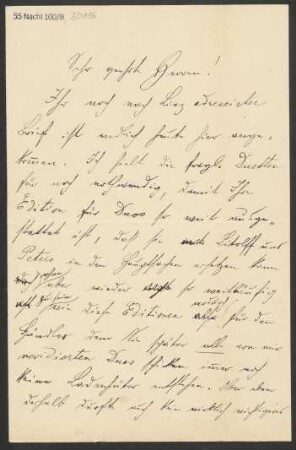 Brief an B. Schott's Söhne : 22.07.1901