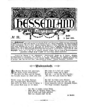 No. 11, 2. Juni 1893