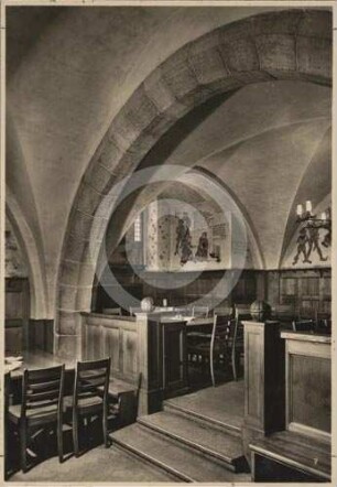 Gastraum im "Schweidnitzer Keller" des Rathauses Breslau