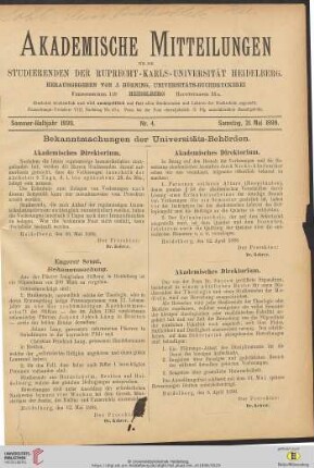Nr. 4 (21. Mai 1898)