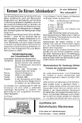 Denkamlschutz für Hamburgs Gärten : Probleme des Garten-Denkmalschutzes 2. Problem
