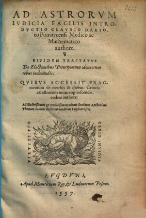 Ad Astrorum Iudicia Facilis Introductio
