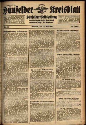 Ausgabe vom Mittwoch, den 19. Mai 1937.