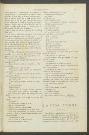 La vida juvenil