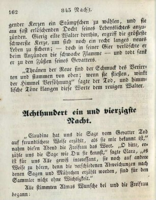 Achthundert ein [drei] und vierzigste Nacht