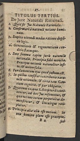 Titulus tertius.