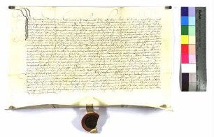 Konrad von Rechberg stellt dem Grafen von Helfenstein einen Lehenrevers aus über Lehengüter zu Donzdorf, Reichenbach und Hürbelsbach.