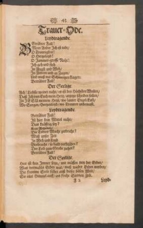 Trauer-Ode