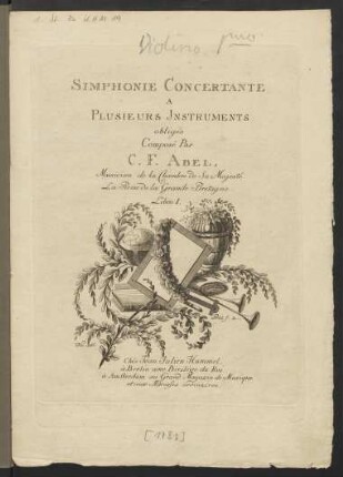 Simphonie Concertante A Plusieurs Jnstruments obligés : Libro I.