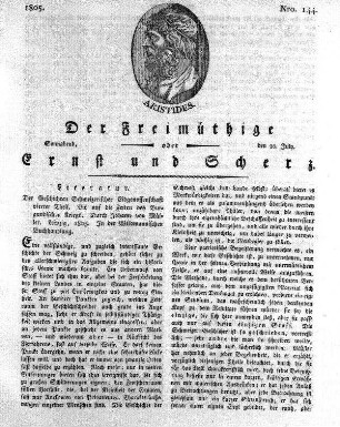 Nro. 144, Sonnabend den 20. July