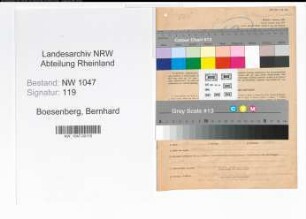 Entnazifizierung Bernhard Boesenberg , geb. 26.08.1897 (Architekt)