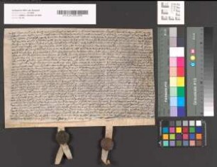 Schöffenbrief betreffend Verpfändung der Güter des Junkers von Bocholt für eine Schuld von 150 Talern [Herrlichkeit Wankum].