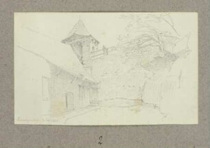 Innenhof von Burg Zwingenberg