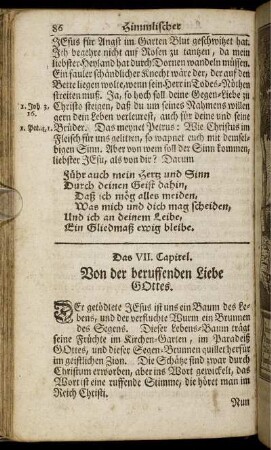 Das VII. Capitel. Von der beruffenden Liebe Gottes.