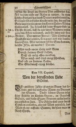 Das VII. Capitel. Von der beruffenden Liebe Gottes.