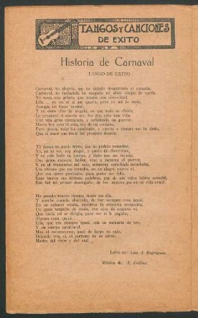 Tangos y canciones de éxito