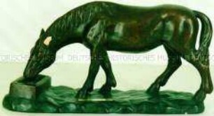 Skulptur "Trinkendes Pferd"