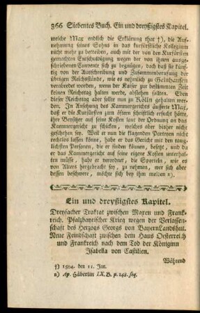 Ein und dreyßigstes Kapitel - Vierzigstes Kapitel.