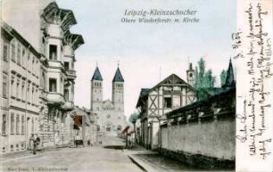 Leipzig-Kleinzschocher : Obere Windorferstr. m. Kirche