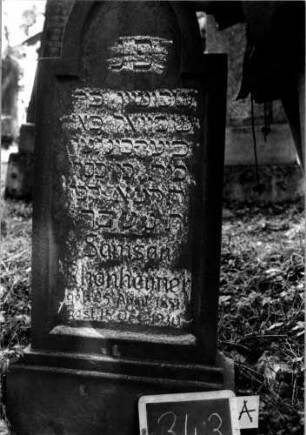Grabstein 343 [Nir S. 209 Nr. 19.03]: Grabstein 343A [Nir S. 209 Nr. 19.03]