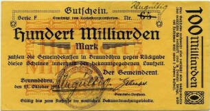 Notgeld - 100 Md. Mark