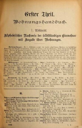 Wohnungs- und Geschäfts-Handbuch der königlichen Residenz- und Hauptstadt Dresden : für das Jahr ..., 1893 = Ausg. 39