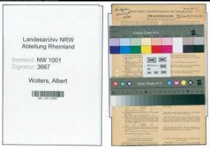 Entnazifizierung Albert Wolters, geb. 10.04.1889 (Bahnassistent)