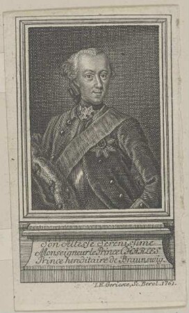 Bildnis des Carl Wilhelm Ferdinand von Braunschweig-Lüneburg