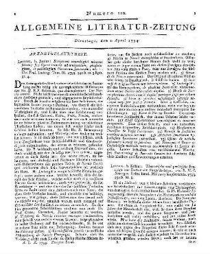 Scriptores neurologici minores selecti sive Opera minora ad anatomiam, physiologiam, et pathologiam Norvorum spectantia / ed. C. F. Ludwig. T. 3. Leipzig: Junius 1793