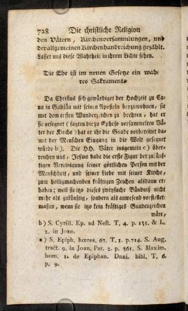 728-743, Die Ehe ist im neuen Gesetze ein wahres Sakrament.